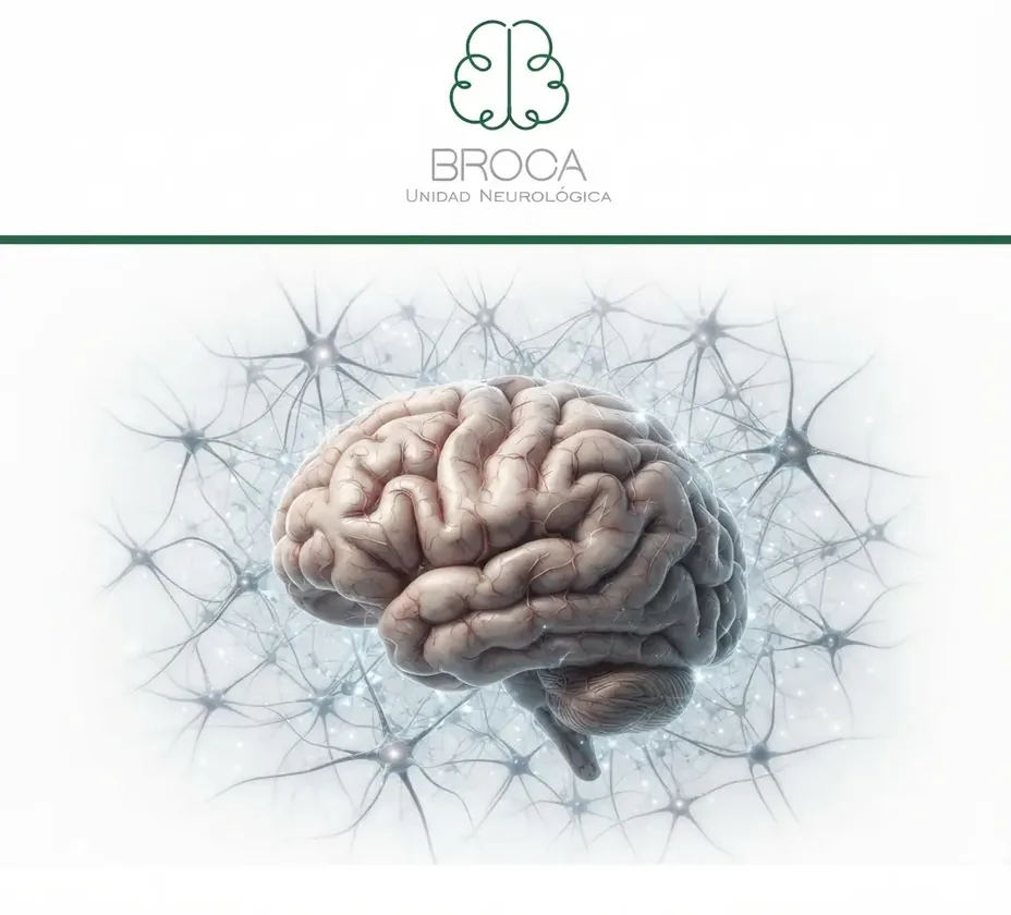 Ilustración médica del cerebro humano - Broca Unidad Neurológica
